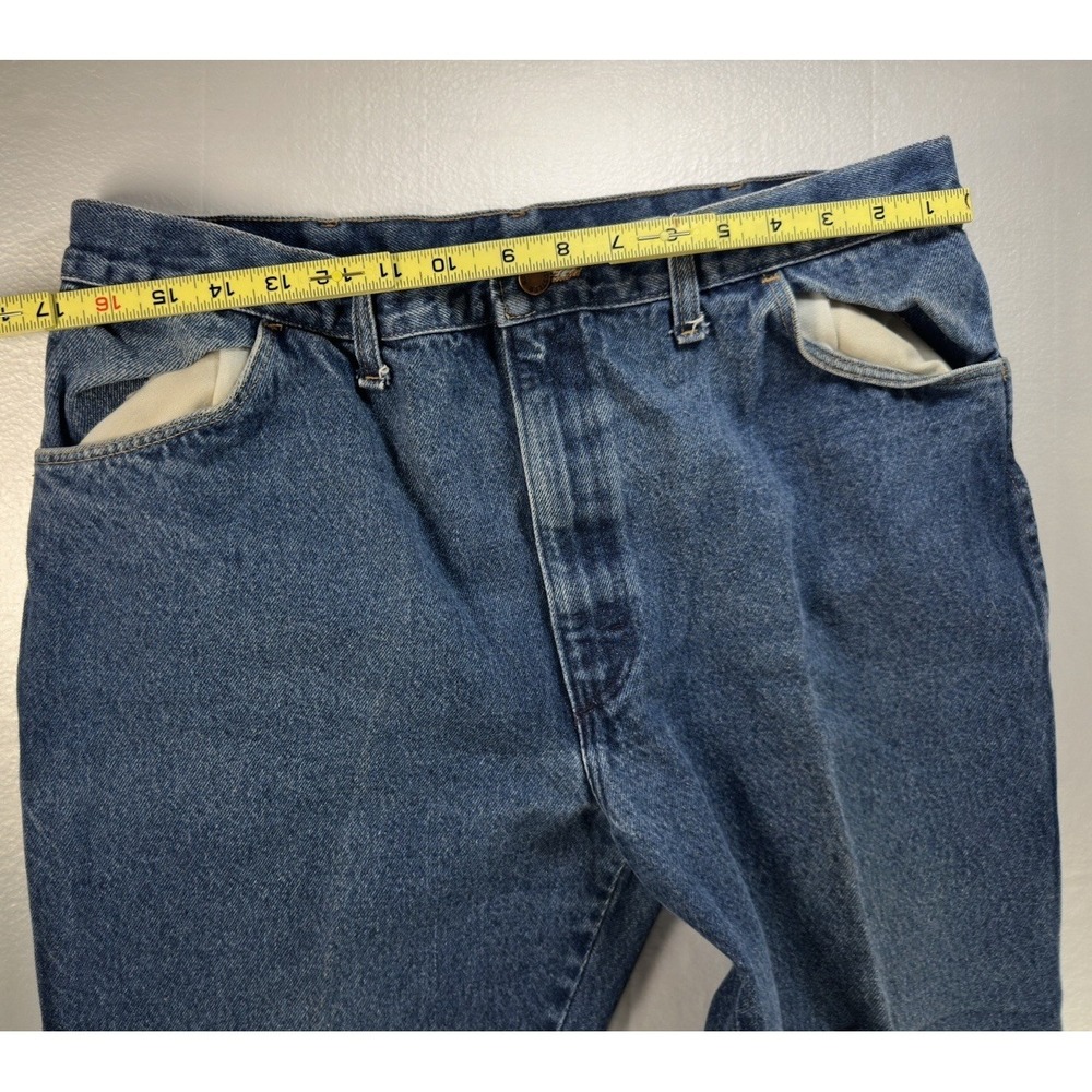 VTG‎ Rustler Bootcut Baggy Jeans Mens 40x30* Vintage Denim Made In USA - Picture 12 of 16